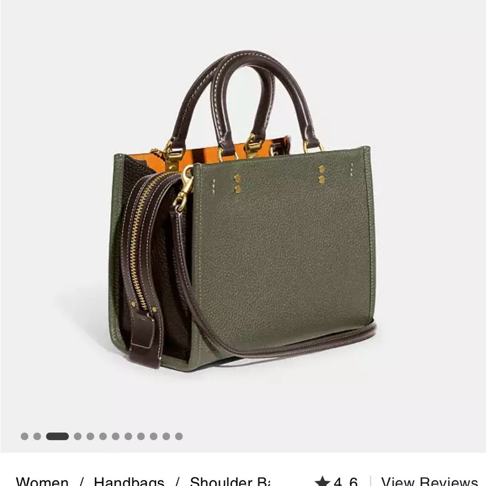 Army Green Coach Purse.